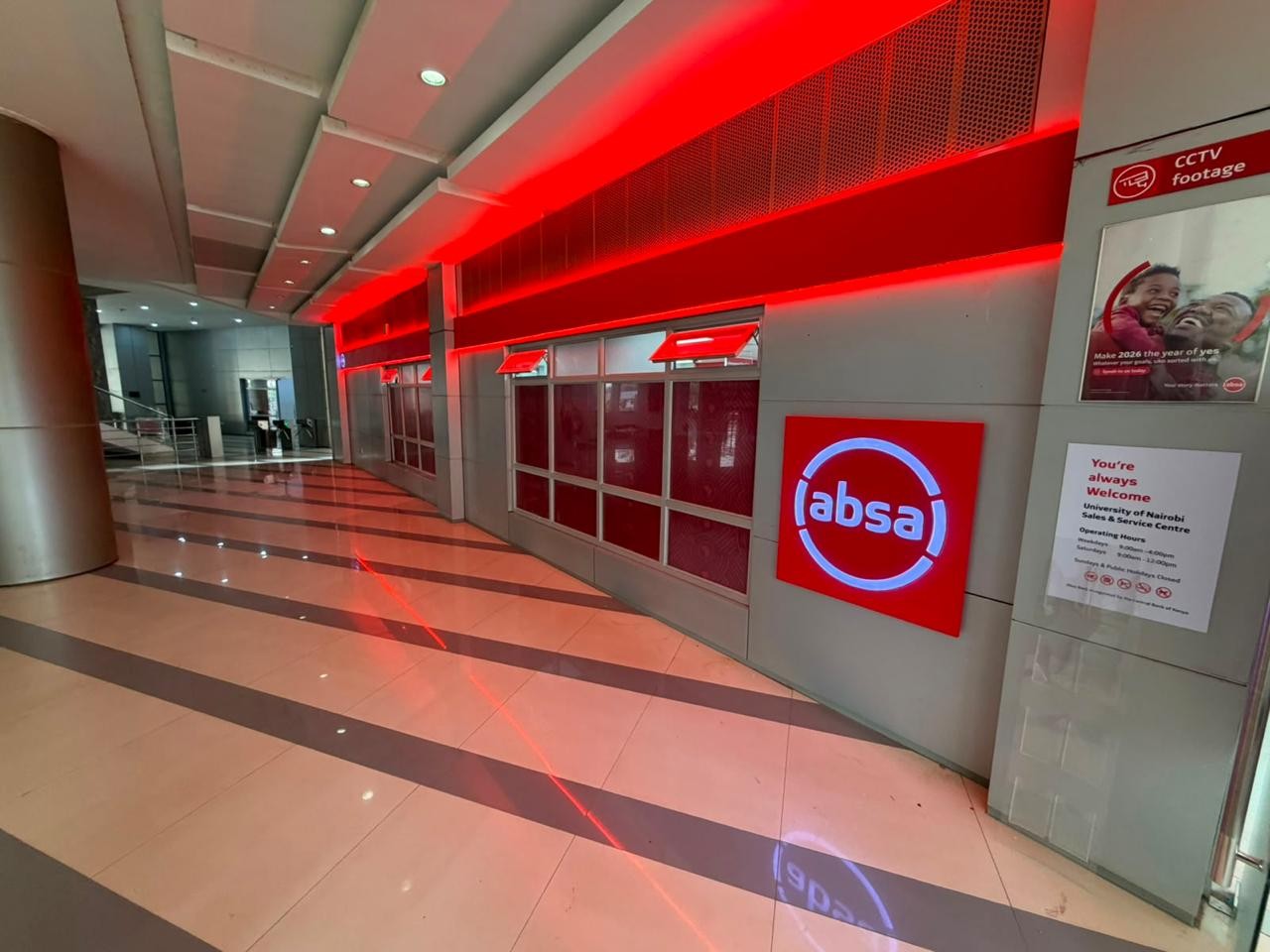 Absa Sales Centre — University of Nairobi — Sales centre fit-out, University of Nairobi, Nairobi, Kenya