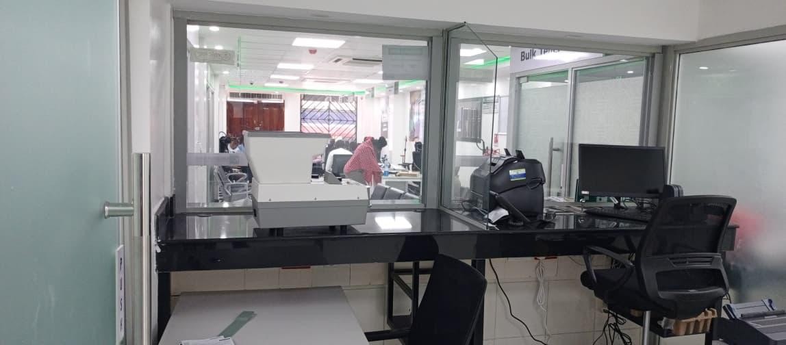 Kingdom Bank Embu CBD — Teller counters and customer area