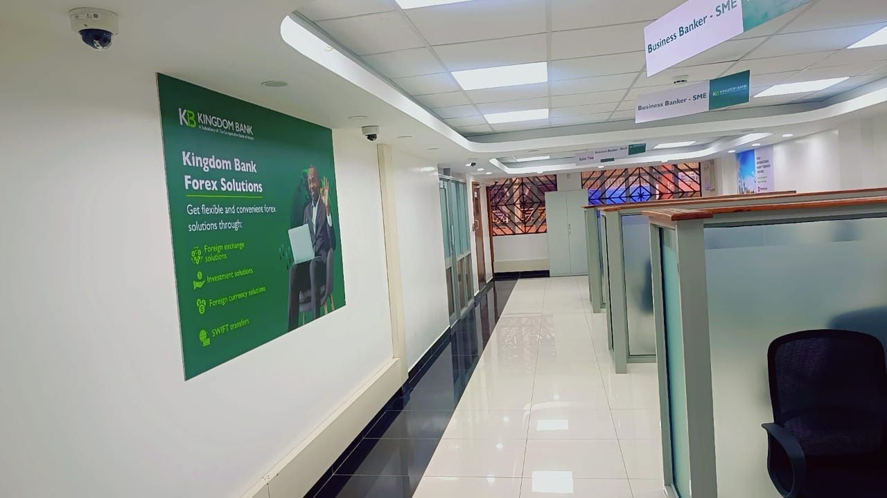 Kingdom Bank Kariobangi North — Teller counters